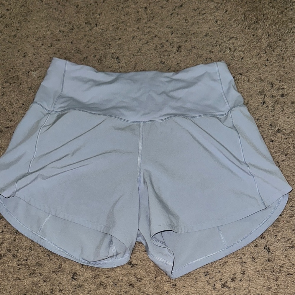 Women's Light Blue Athletic Shorts